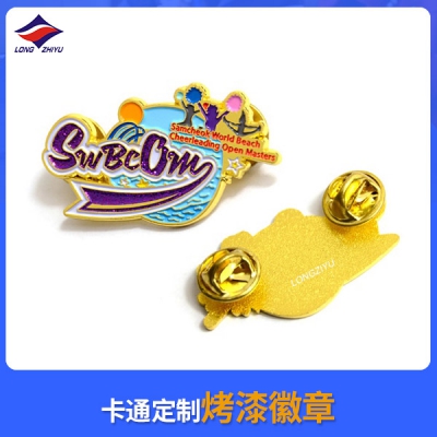卡通定制烤漆徽章